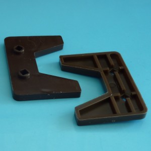Комплект из 6 коричневых корректоров высоты штапика для кассетных горизонтальных жалюзи коричневая фурнитура (А03129*3S)